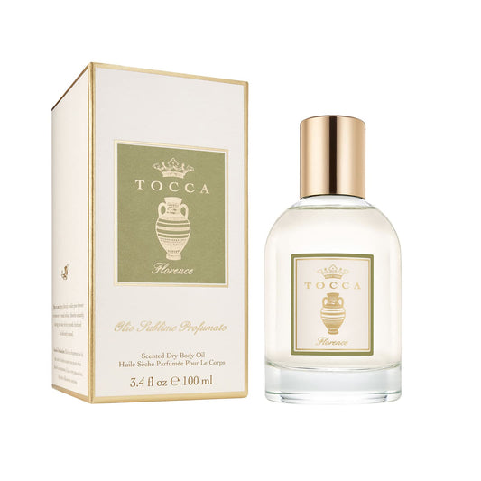 Tocca Florence Scented Dry Body Oil 3.4 Fl Oz - Olio Sublime Profumato Body Fragrance Featuring Bergamot Pear & Gardenia