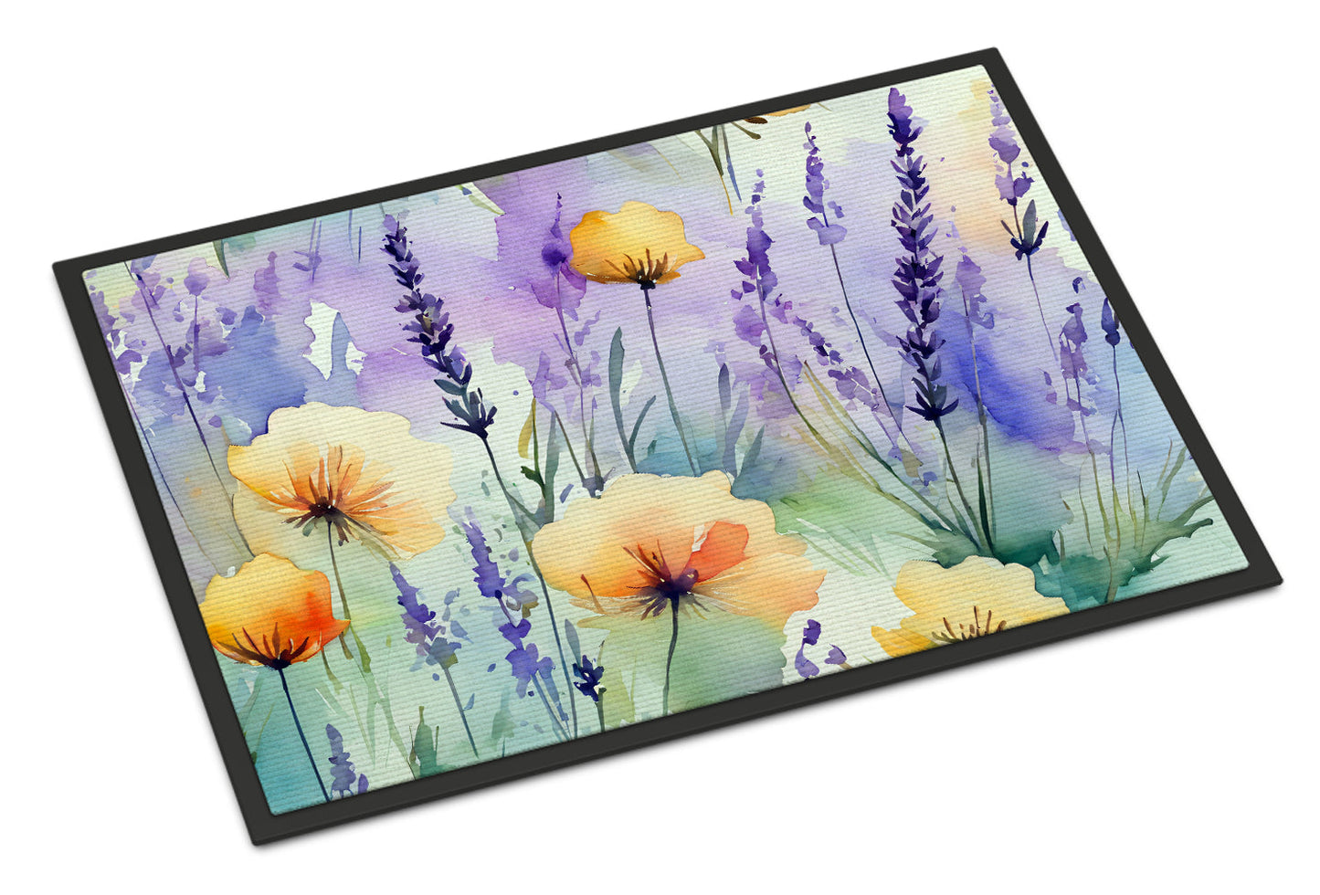 Lavender in Watercolor Doormat